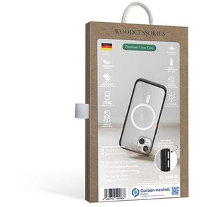 Produktbild für Handyhülle Woodcessories ECO724 Clear Case, schwarz/klar