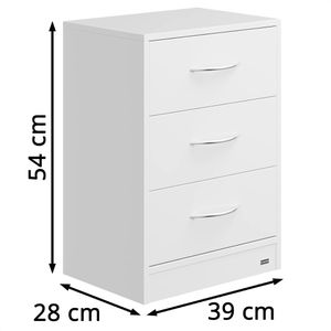 Produktbild für Nachttisch CASARIA Eloise, 109454, weiß