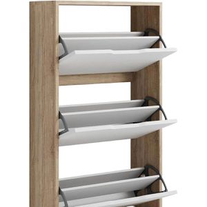 Produktbild für Schuhschrank Vicco Luca, sonoma eiche / weiß