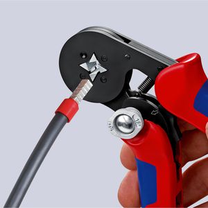 Produktbild für Crimpzange Knipex 97 90 09, mit Aderendhülsen