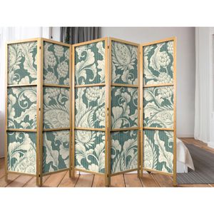 Produktbild für Paravent Artgeist Sage Green Flourishes innen 5tlg
