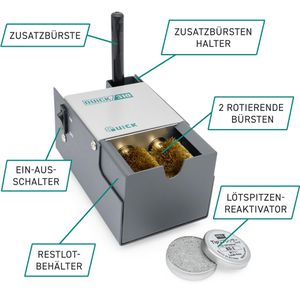 Produktbild für Lötspitzen-Reinigungsdraht QUICK QU310, elektrisch