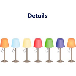 Produktbild für Tischlampe Müller-Licht Pine, braun, LED, warmweiß, RGB