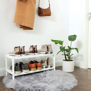 Produktbild für Schuhregal Songmics LBS02WT, aus Bambus