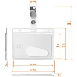 Produktbild für Kartenhalter Karteo 6000-C-0, Hartplastik