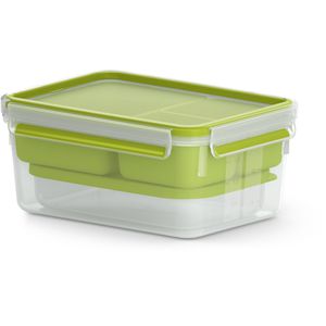 Emsa Lunchbox Clip und Go N1071600, Kunststoff, auslaufsicher, mit 3 Einsätzen, 2,2 l
