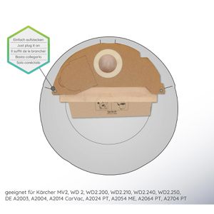 Produktbild für Staubsaugerbeutel McFilter KA 37