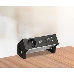 Produktbild für Tischsteckdose Bachmann Desk 2, mit 0,2m Kabel