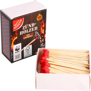 Produktbild für Streichhölzer Gut&amp;Günstig TM-55, aus Espenholz, 5,5 cm