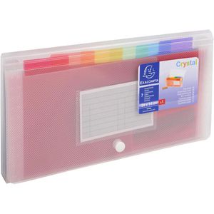 Produktbild für Fächermappe Exacompta 55398E Crystal, 26 x 14 cm
