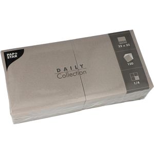 Servietten Papstar 89646, Daily Collection, grau