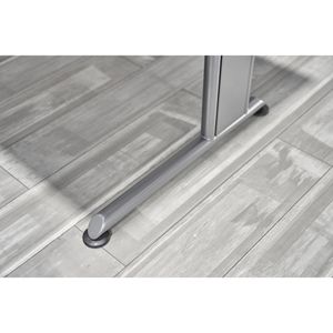 Produktbild für Schreibtisch Hammerbacher Z-Serie, grau / silber
