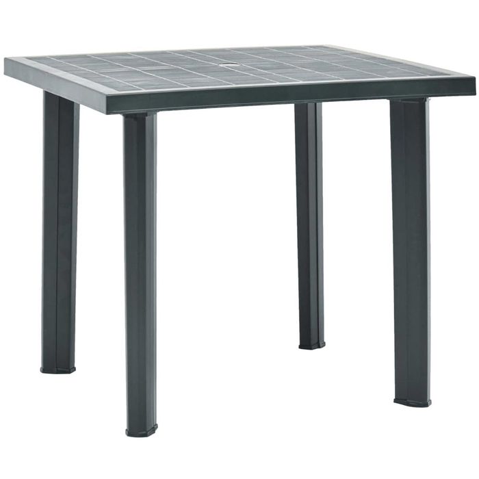 vidaXL Gartentisch 48803, Kunststoff, grün, 80 x 75 x 72 cm – Böttcher AG