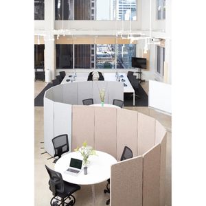 Produktbild für Stellwand Luxor Reclaim RCLM-RD3P-MG, 3-teilig