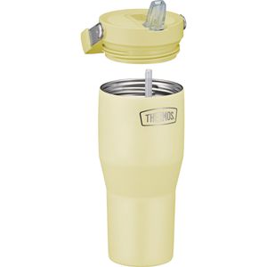 Produktbild für Thermobecher Thermos RS Flip Straw vanilla mat, gelb