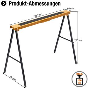 Produktbild für Arbeitsbock Meister WU5258130, bis 100 kg