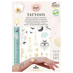 Temporäre-Tattoos Moses 63396, schwarz/gold/silber