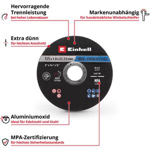 Produktbild für Trennscheibe Einhell 711442, Bohrungs-Ø 22,23 mm