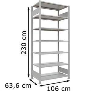 Produktbild für Aktenregal Schulte MULTIplus150, 36049, aus Metall