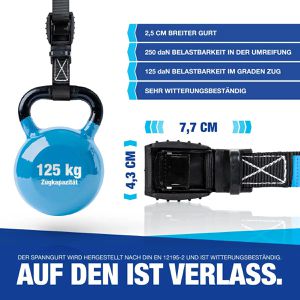 Produktbild für Spanngurt NTG LS.8260, mit Gummiprotektor und Klemmschloss