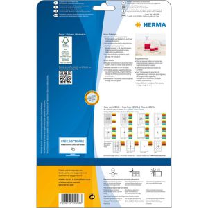 Produktbild für Universaletiketten Herma 5046 Special, neon-rot
