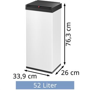 Produktbild für Mülleimer Hailo Big-Box Swing XL, weiß