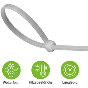 Produktbild für Kabelbinder Offgridtec 8-01-021655, Kunststoff