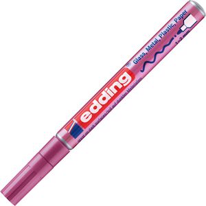 Produktbild für Lackmarker Edding 751, wasserfest &amp; permanent, pink-metallic