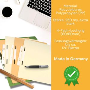 Produktbild für Heftstreifen perfect-line 34 x 150mm, weiß