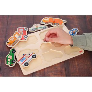 Produktbild für Motorikspielzeug Goki 57996, Verkehrsmittel