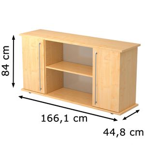 Produktbild für Sideboard Hammerbacher SB2T, aus Holz, ahorn