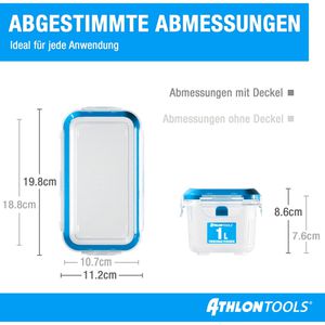 Produktbild für Frischhaltedose ATHLON-TOOLS C4110, aus Kunststoff