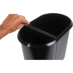 Produktbild für Papierkorb Helit Duo-System H61039-95, schwarz