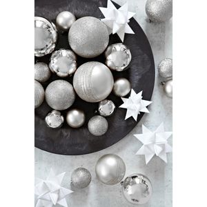 Produktbild für Weihnachtskugeln Heitmann-Deco silber