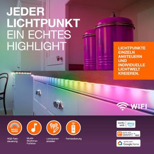 Produktbild für Lichtschlauch LEDVANCE Neon Flex USB, LED, weiß + farbig
