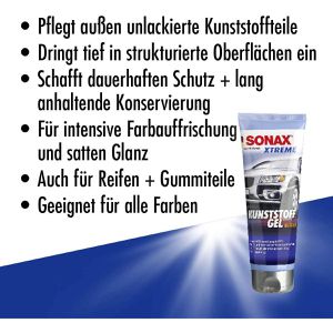 Produktbild für Kunststoffpflege Sonax Xtreme Kunststoffgel Außen