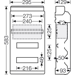 Produktbild für Sicherungskasten Hensel KV 9330, wasserdicht IP65 für außen