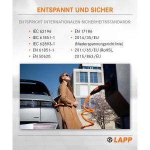 Produktbild für Elektroauto-Ladekabel Lapp Helix Mode 3, IP55, 5 m