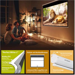 Produktbild für Beamer-Leinwand ESMART Economy EXR Rollo