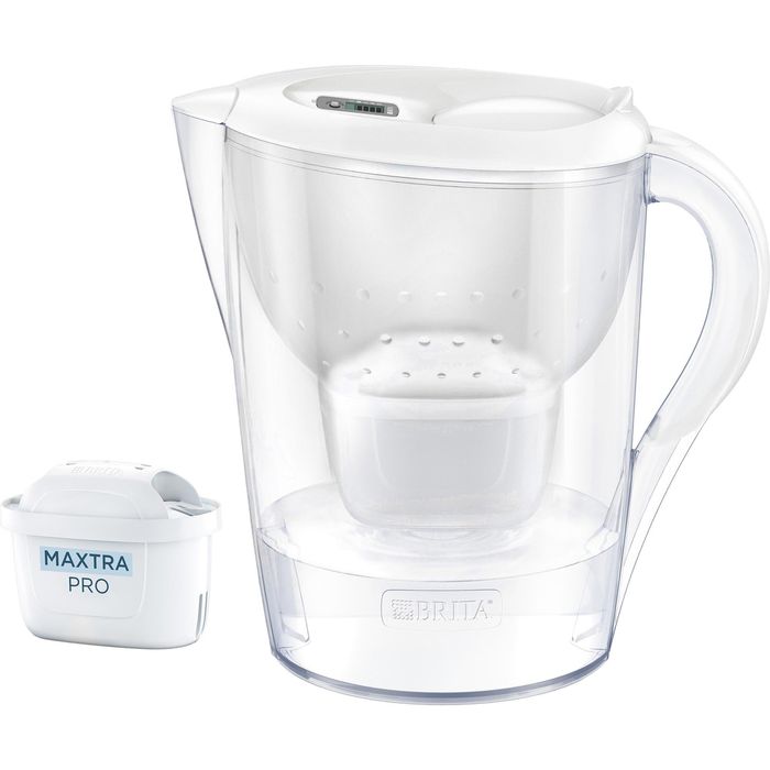 Brita Wasserfilter-Kanne Marella XL, 3,5 Liter, aus Kunststoff, weiß, inkl. 1 Filterkartusche – Böttcher AG