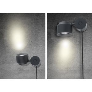 Produktbild für Tischlampe Paulmann Puric Pane, schwarz, LED, warmweiß