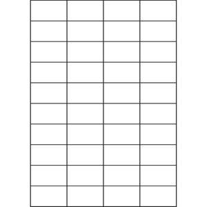 Produktbild für Universaletiketten TopStick labels, 8698, weiß