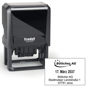 Produktbild für Datumstempel Trodat Printy 4727, schwarz, selbstfärbend