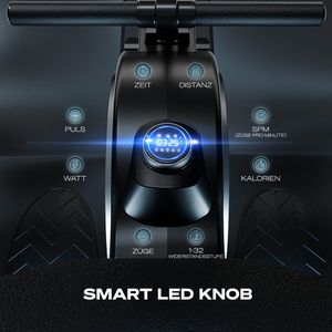 Produktbild für Rudergerät Sportstech PROwer, Stahlrahmen, bis 150 kg