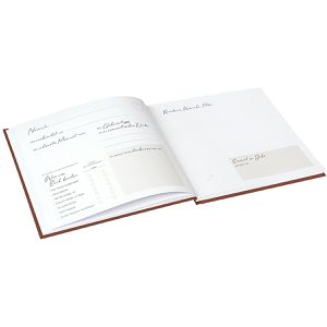 Produktbild für Gästebuch Goldbuch 50043 Blütenliebe, bordeaux