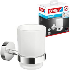 Produktbild für Zahnputzbecher Tesa Smooz 40631, aus satiniertem Glas