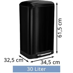 Produktbild für Mülleimer Casa-Pura Cubo, schwarz