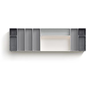 Produktbild für Besteckkasten JosephJoseph Blox, grau / weiß, Kunststoff