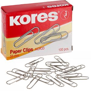 Büroklammern Kores 33mm