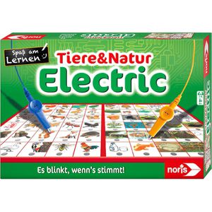 Lernspiel Noris 606013722, Tiere und Natur Electric